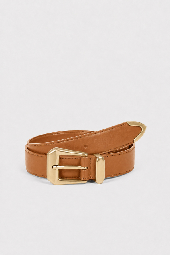 AKEA Black leather belt