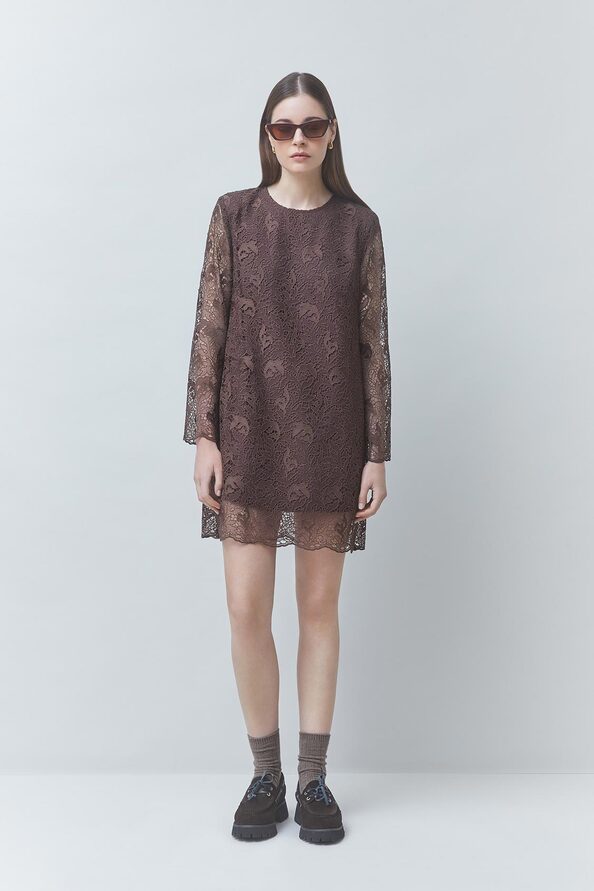 CHILL Short guipure dress