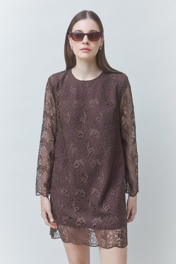 CHILL Short guipure dress