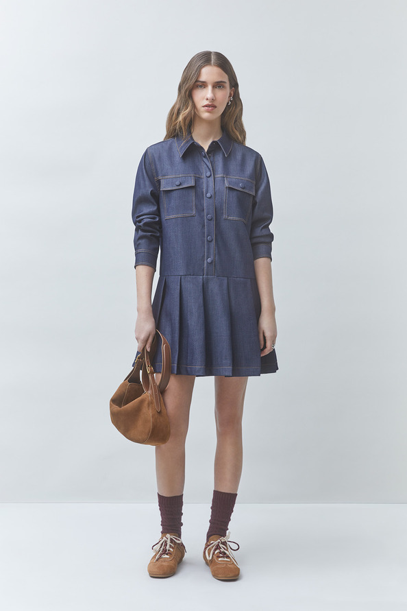 CREW Short denim dress