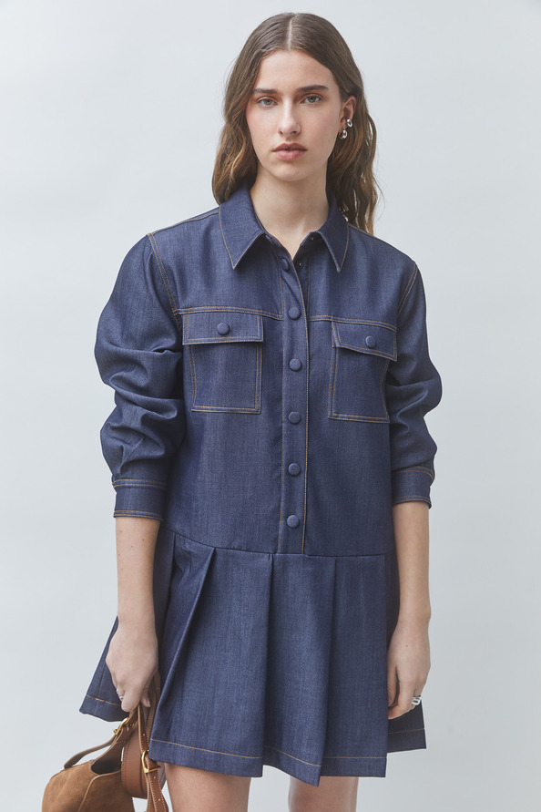 CREW Short denim dress