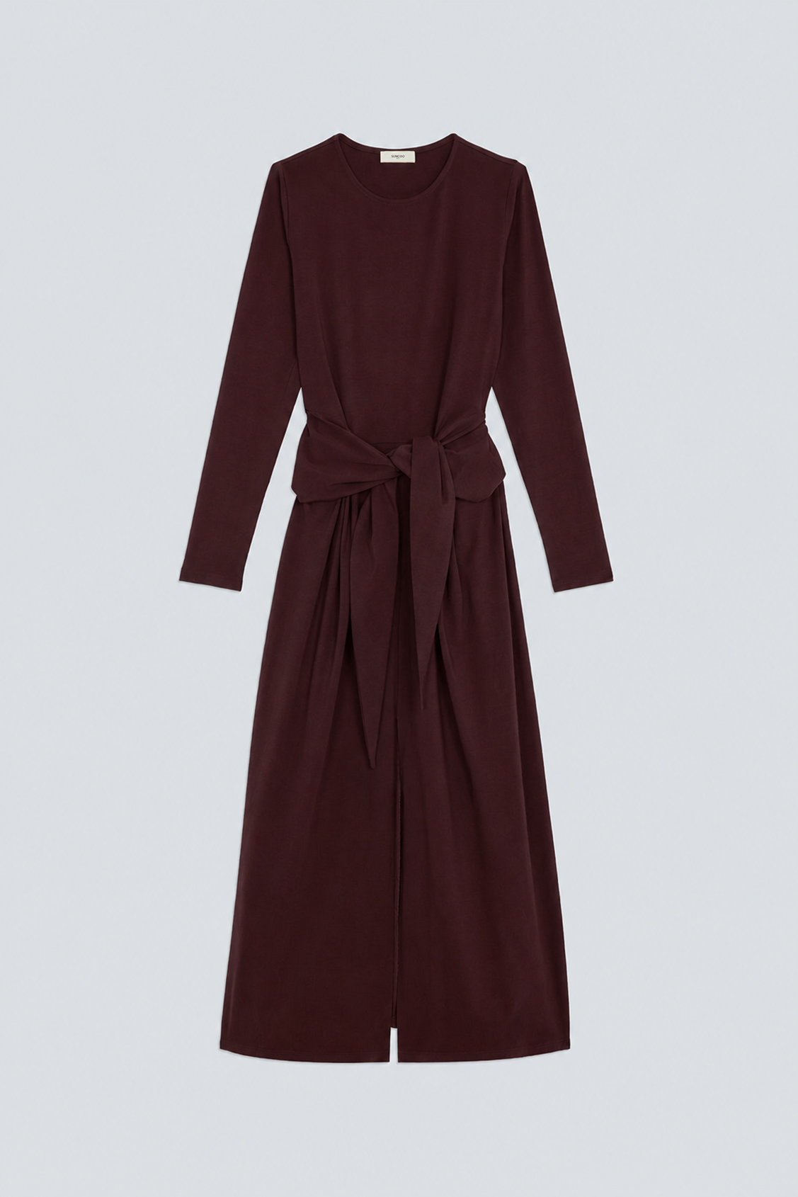 CLOUD Plum blue long draped dress Plum