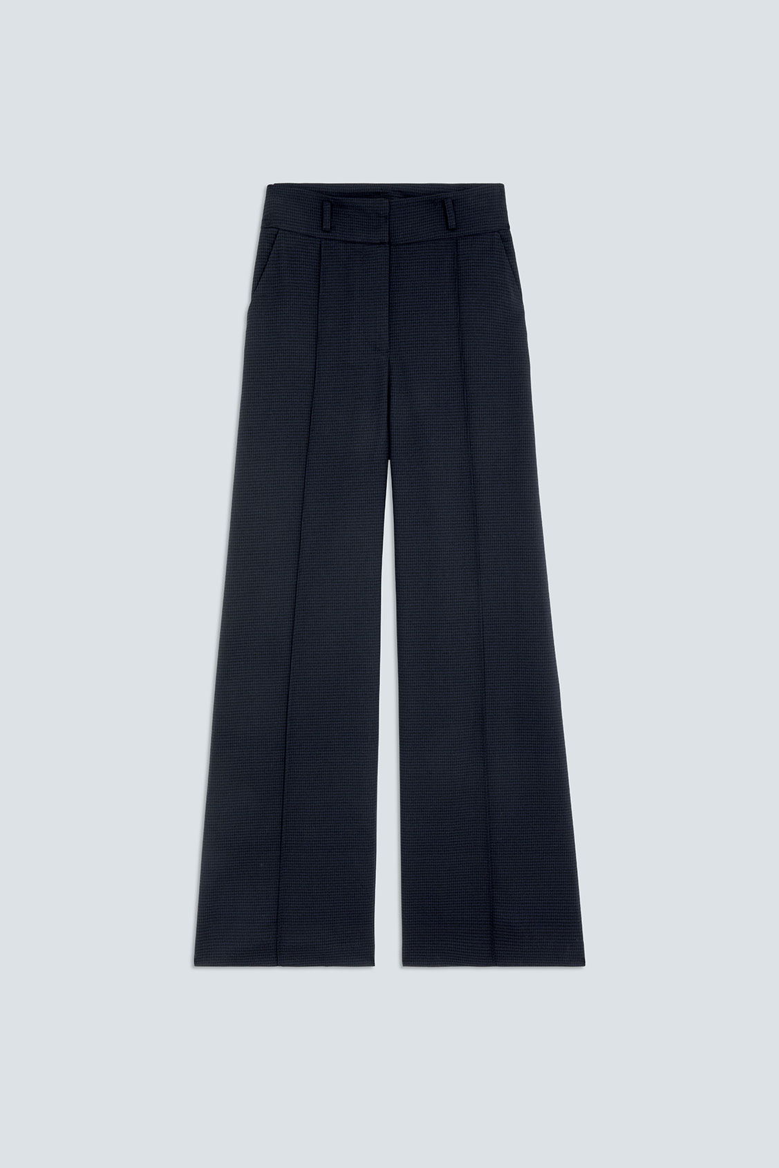 JICKY Fluid belted pants DEEP BLUE