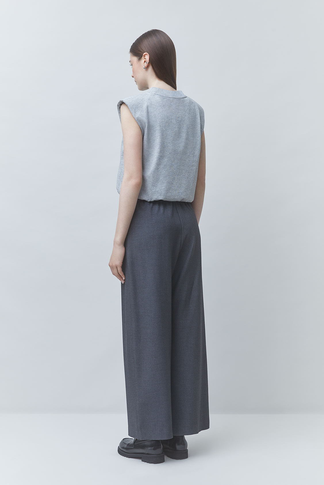 JERRY Carbon wide-leg pants Carbon