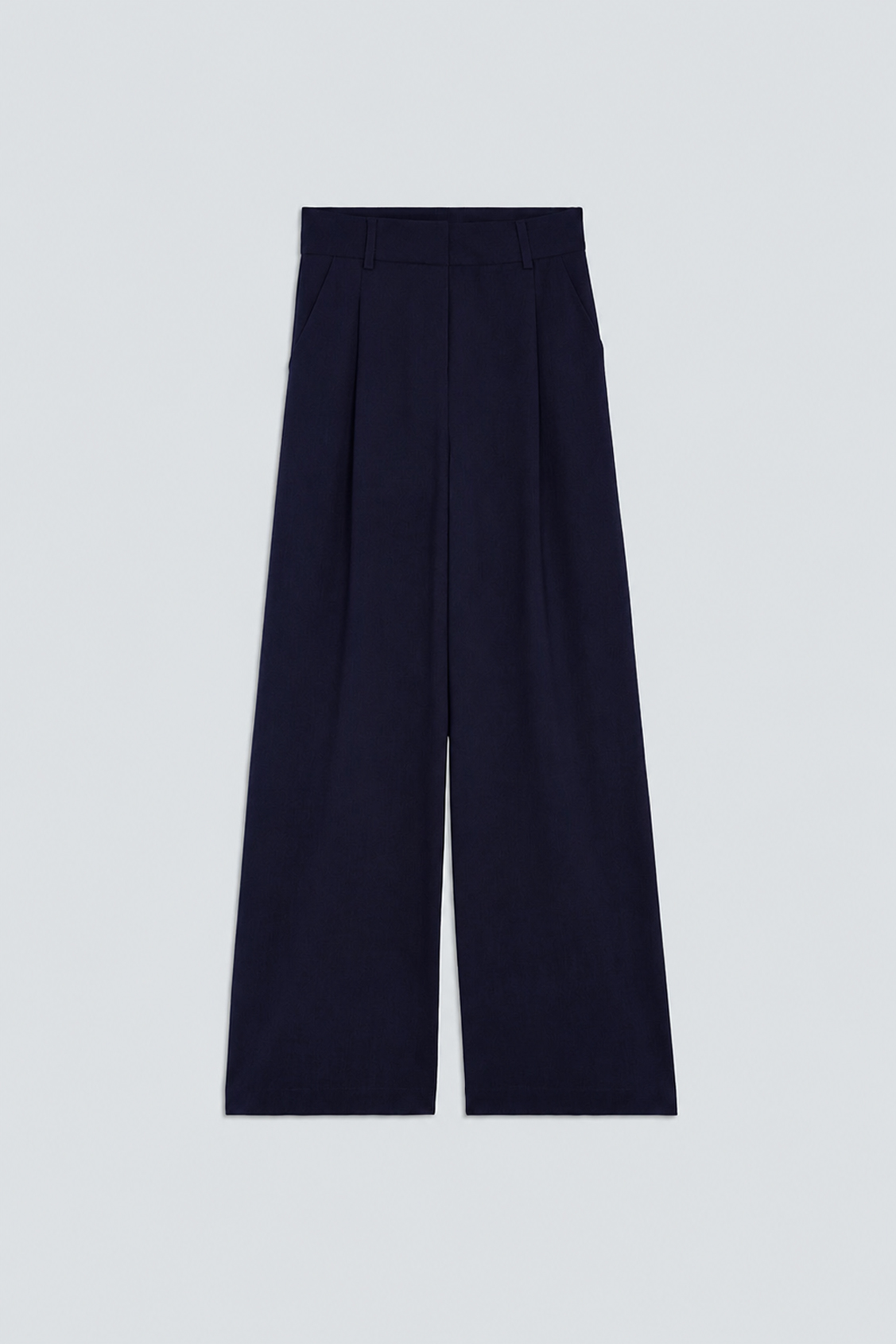 JONAS Midnight blue pleated suit pants DEEP BLUE