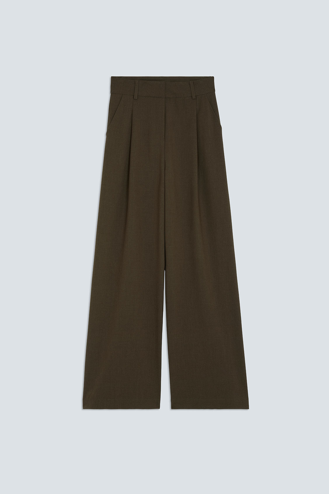 JONAS Taupe pleated suit pants TAUPE