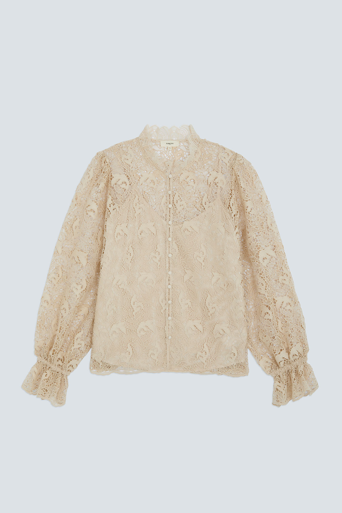 LOOK Guipure blouse CREAM