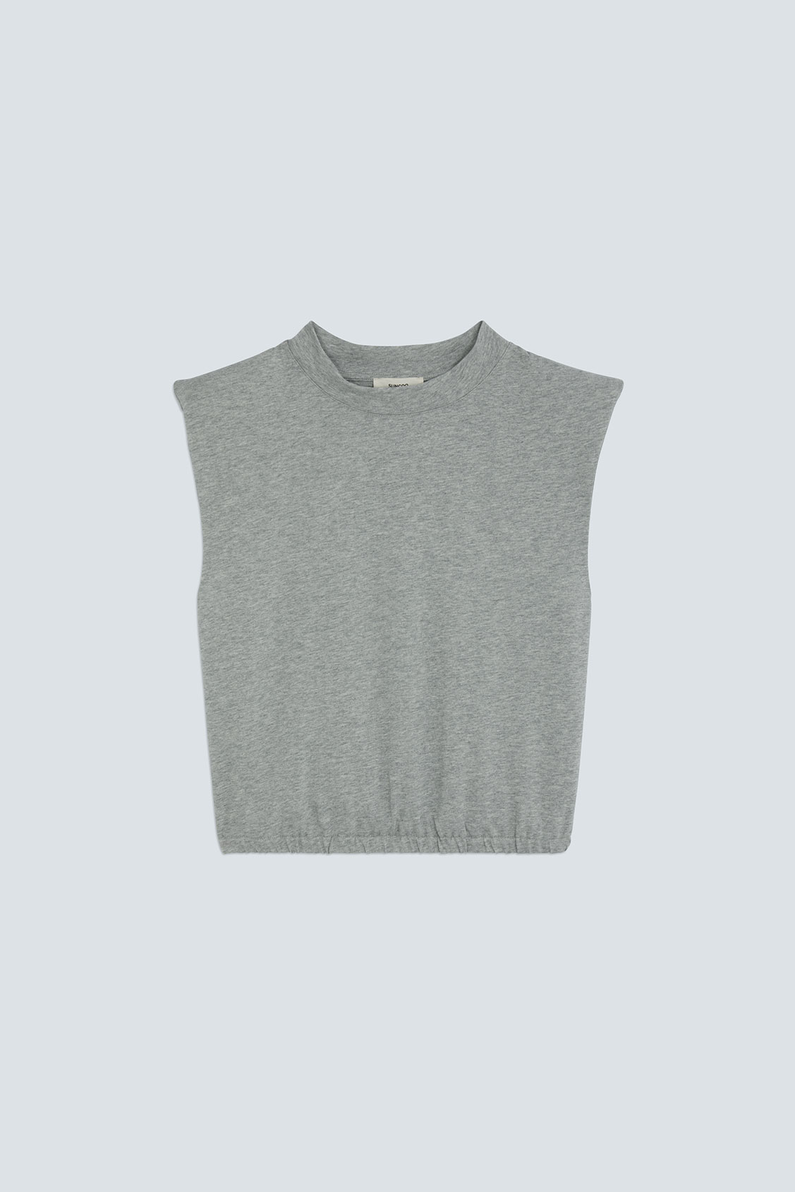 MARCHAL Plain sleeveless T-shirt Heather grey