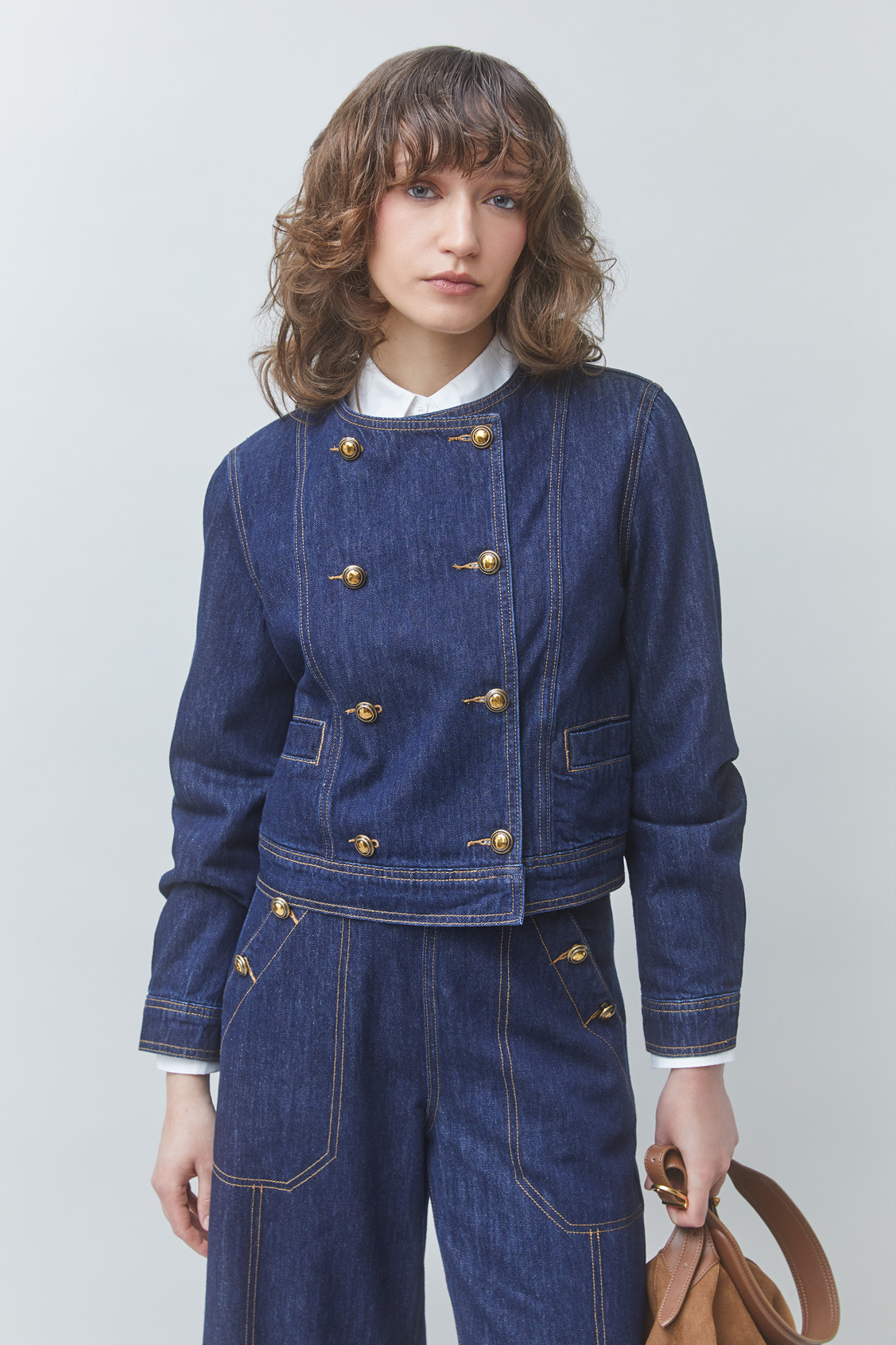 DAKOTA Short denim jacket ARMY