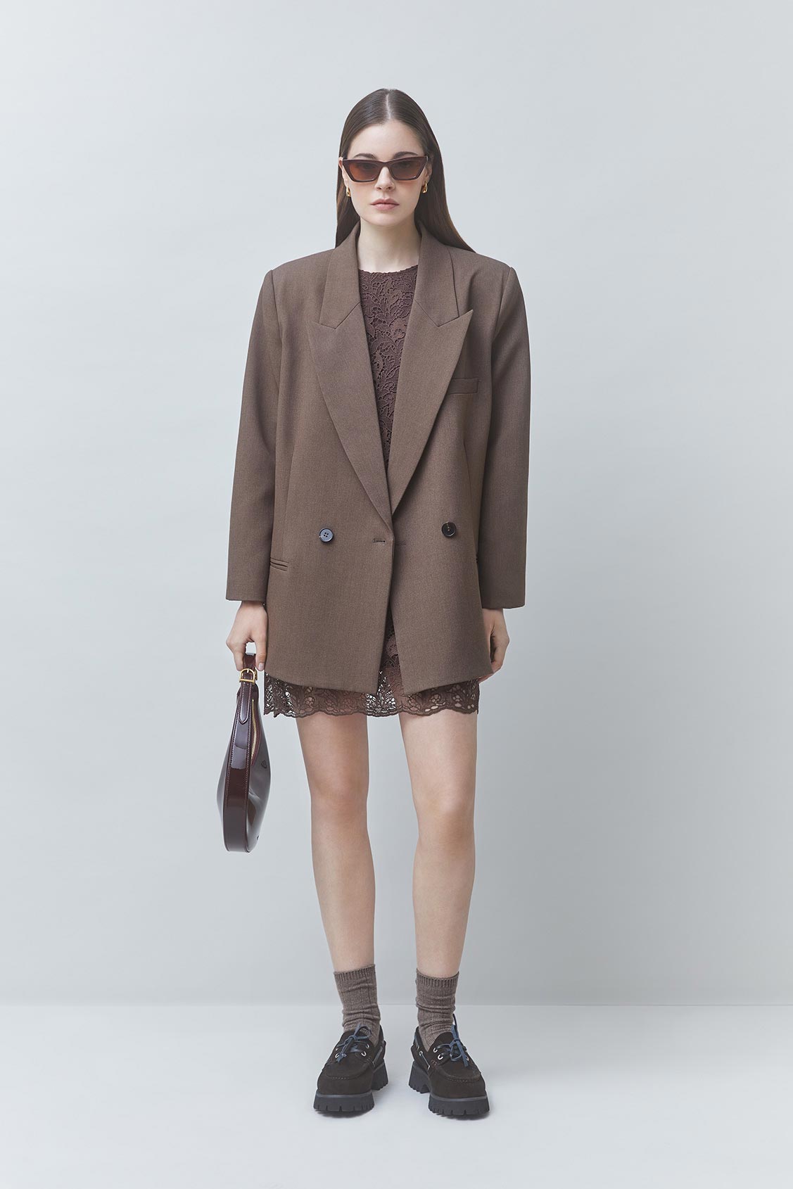 DUKE Oversized blazer TAUPE