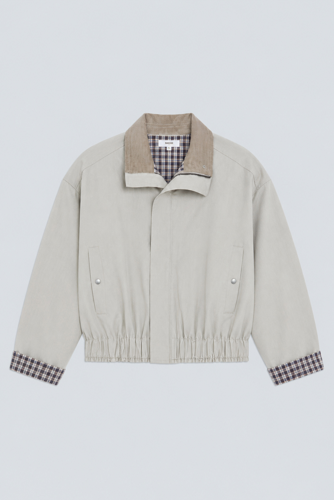 DAZZLE Oversized short jacket GREIGE