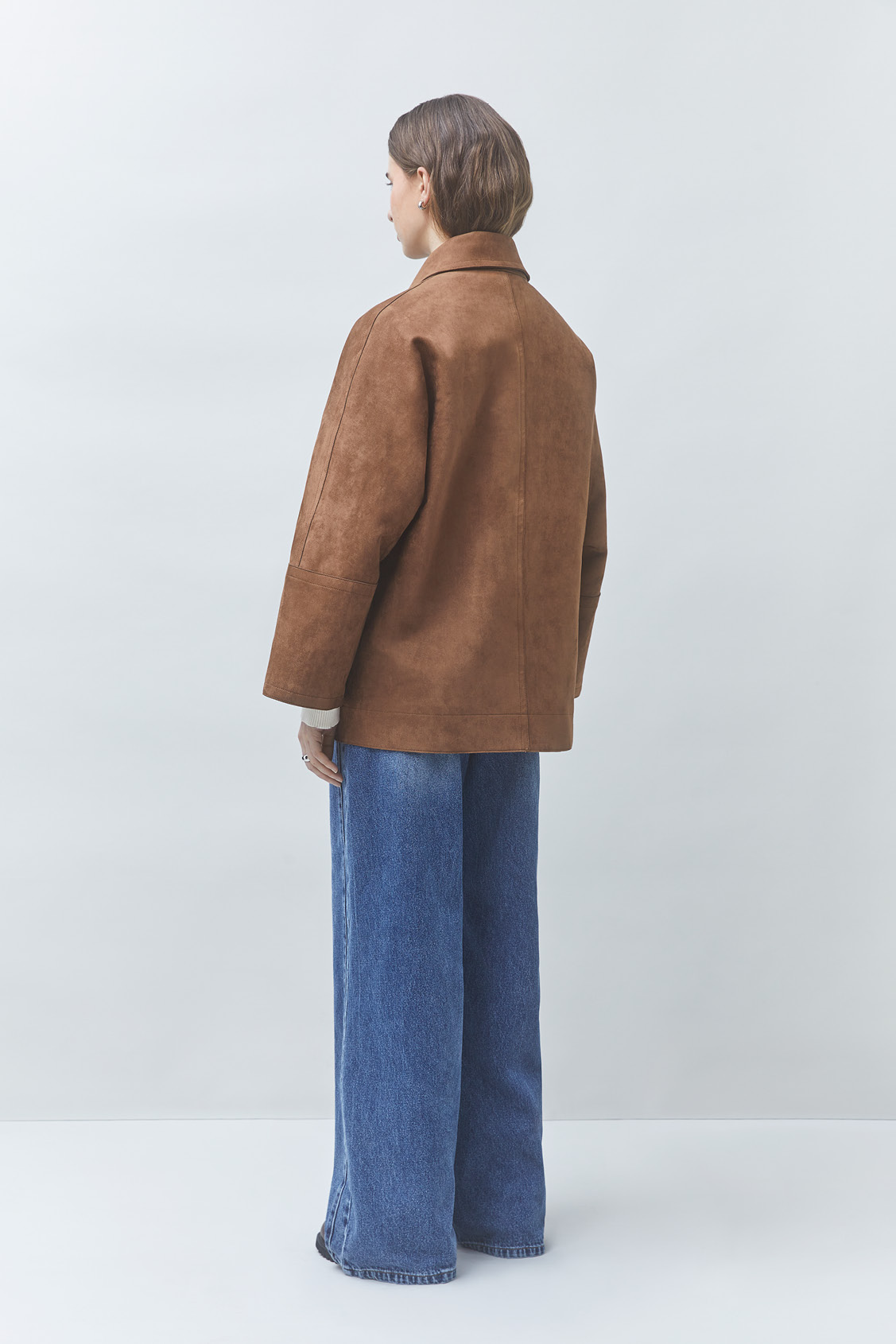 DIDO Faux suede coat TABACCO