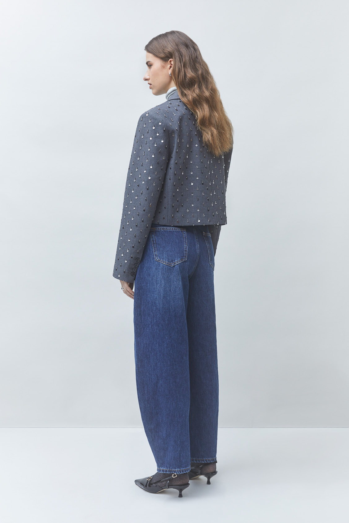 DIAMOND Fancy short jacket GRIS