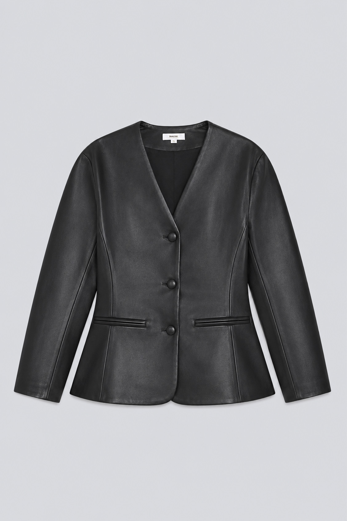 DREAM Black faux leather jacket BLACK