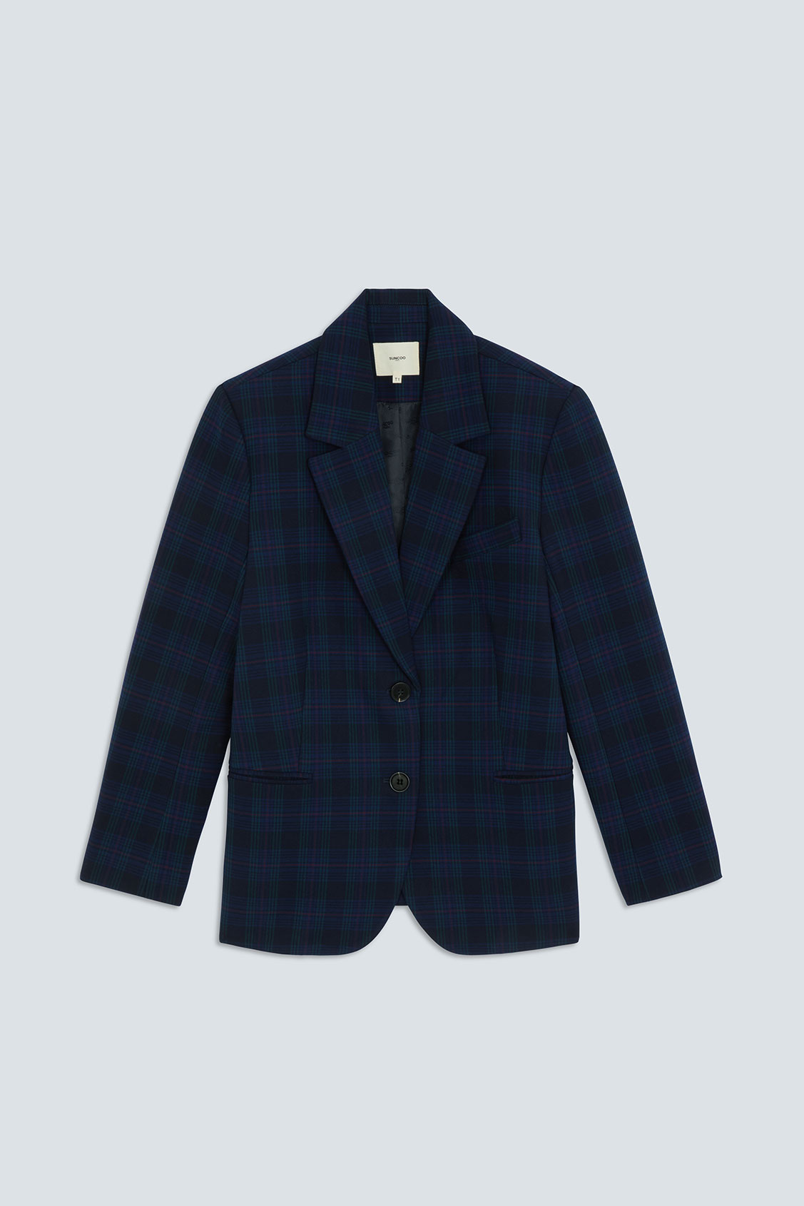 DORIAN Checked blazer DEEP BLUE