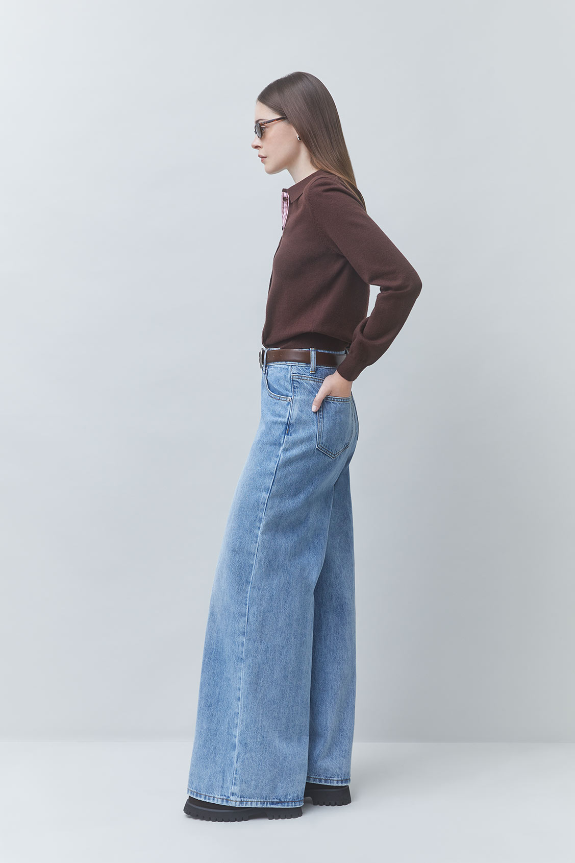 RECIFE Wide-leg flared jeans Light jeans