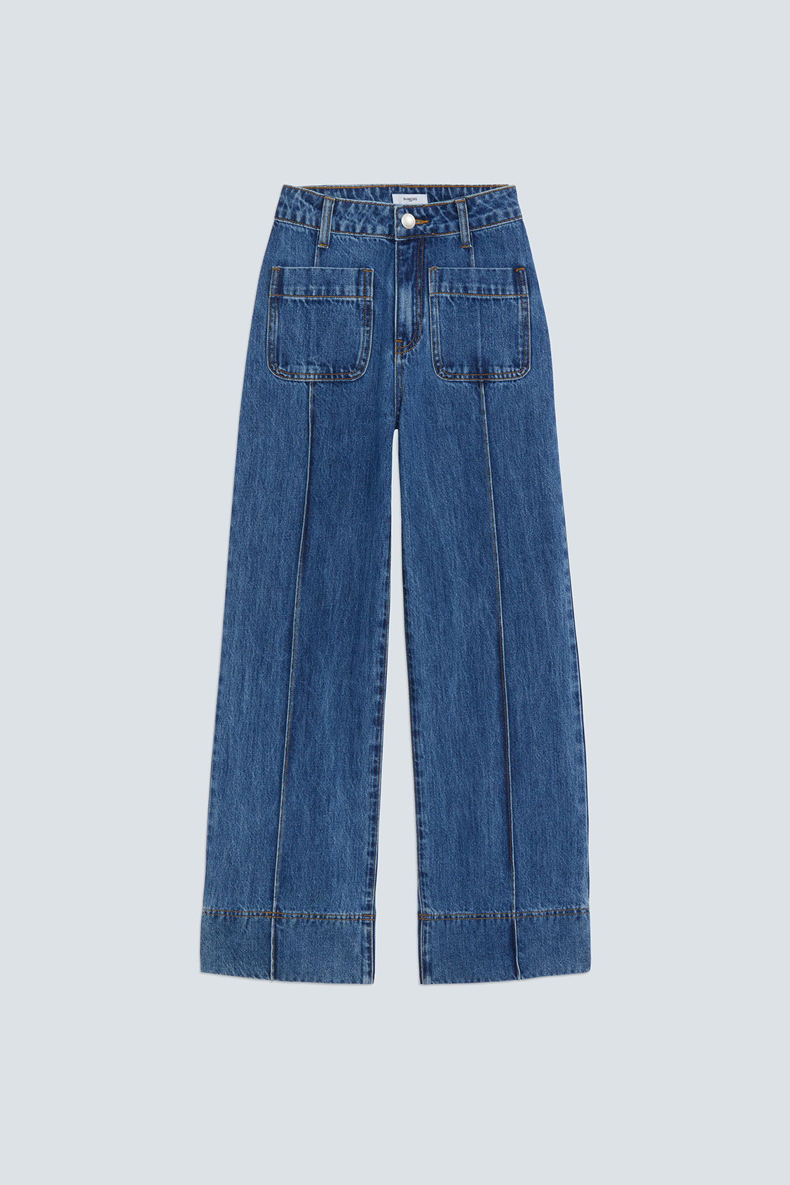 RICK Wide-leg jeans with the pocket details BLUE JEANS