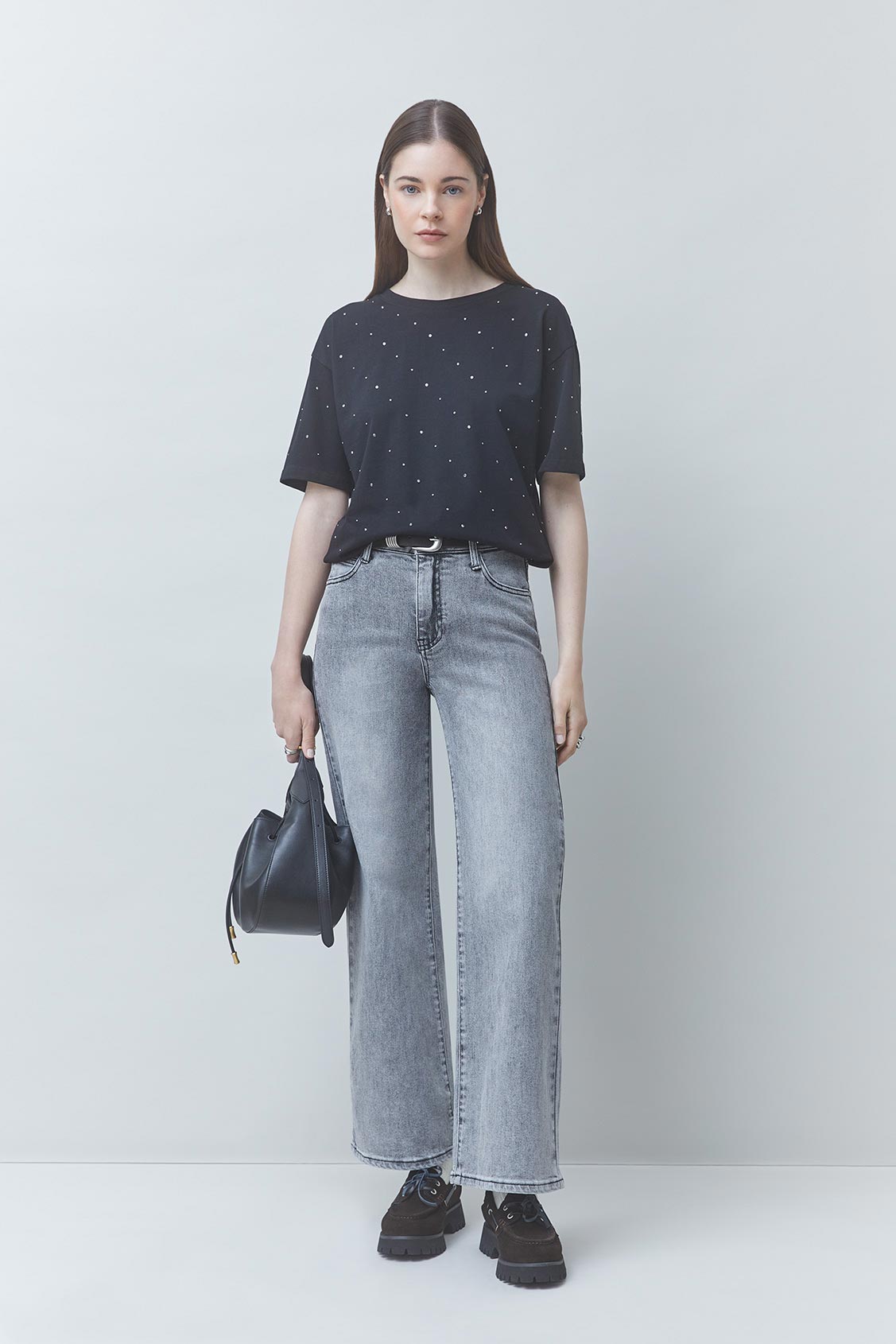 READY Straight grey jeans LIGHT GREY