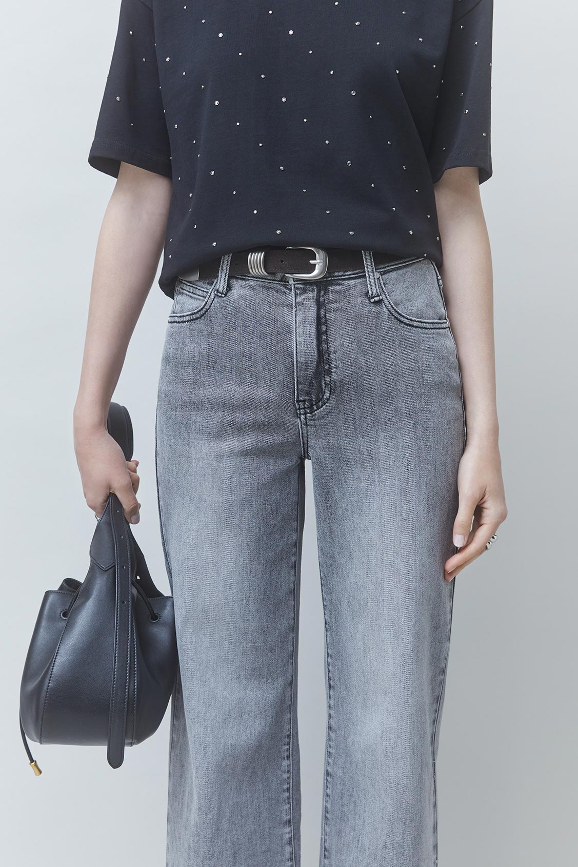READY Straight grey jeans LIGHT GREY