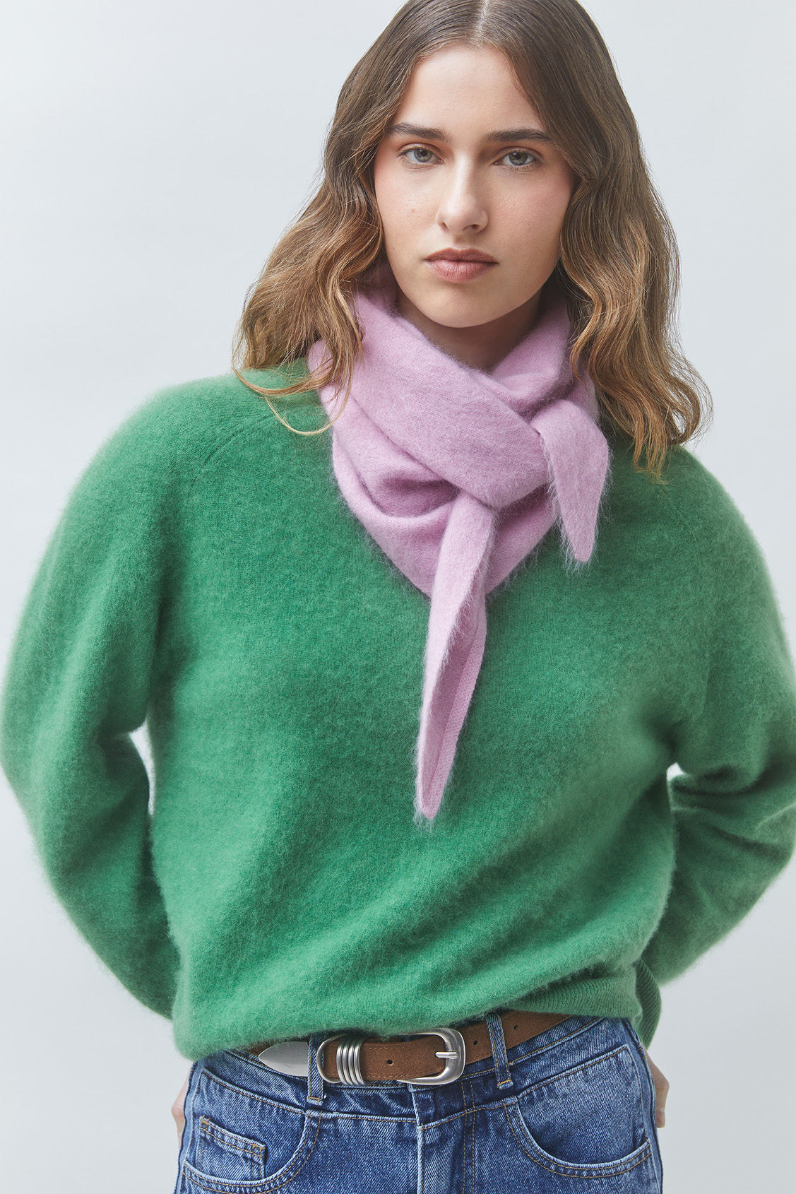 PICADI Plain green wool jumper GREEN