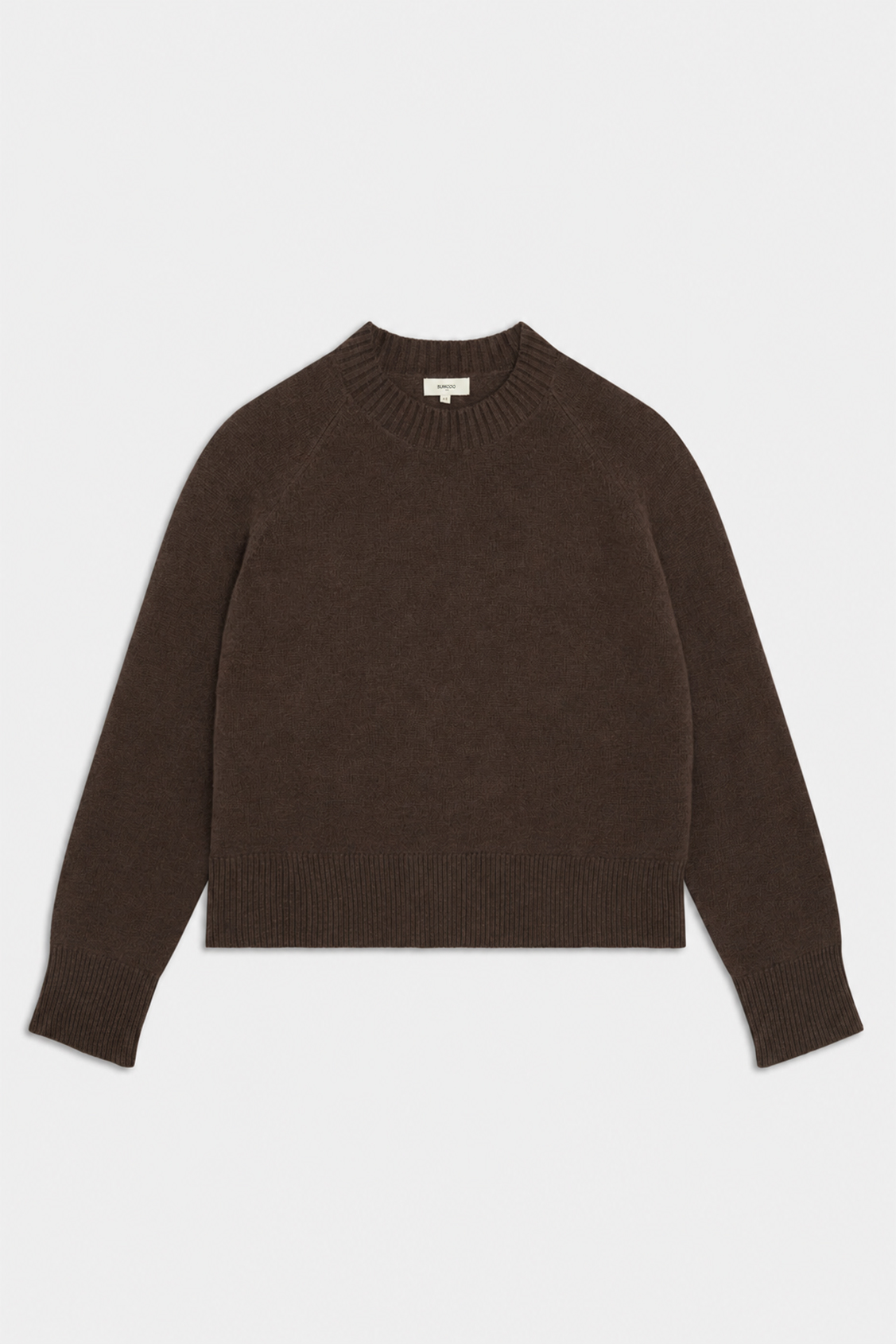 PAULVAR Plain coffee wool jumper Coffee