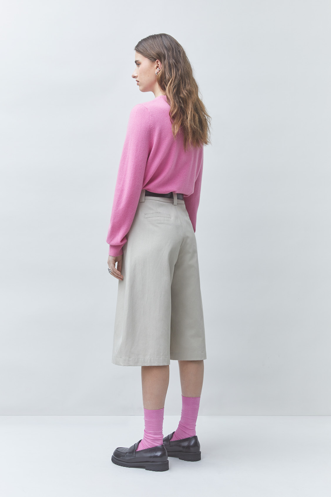 PAZ Plain pink wool jumper PINK