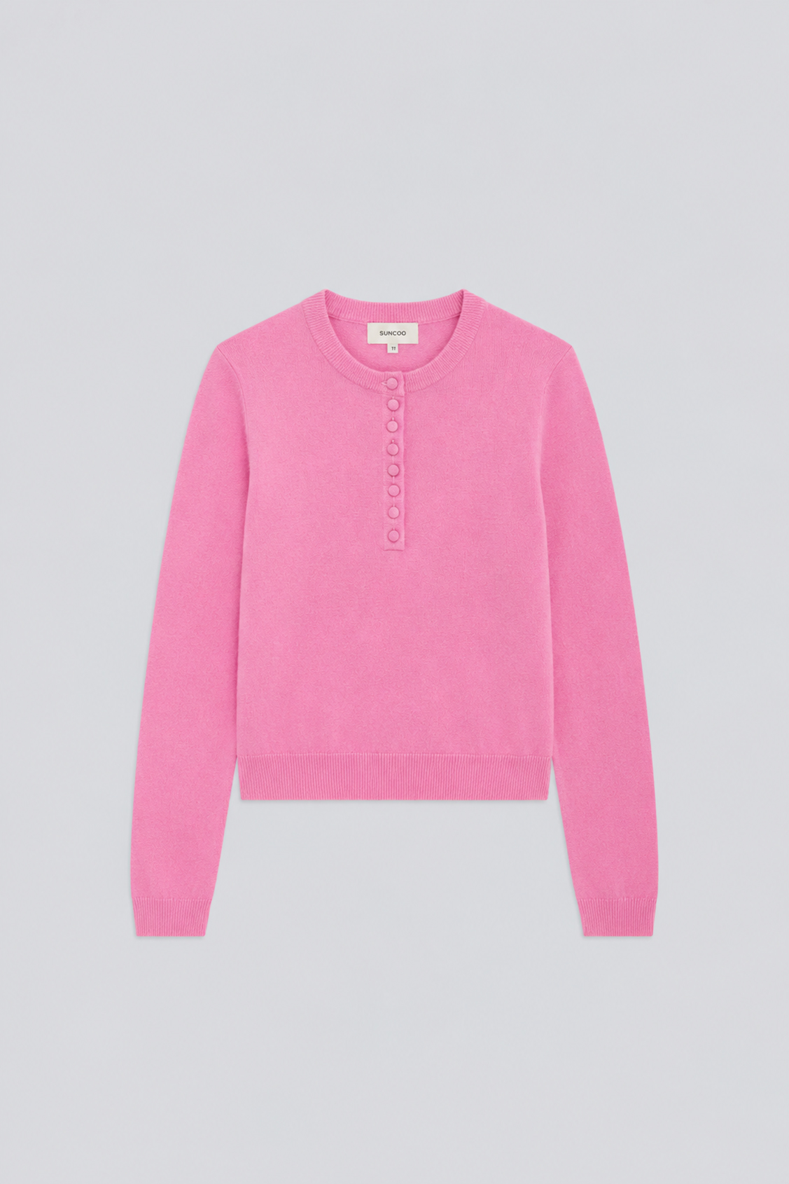 PAZ Plain pink wool jumper PINK