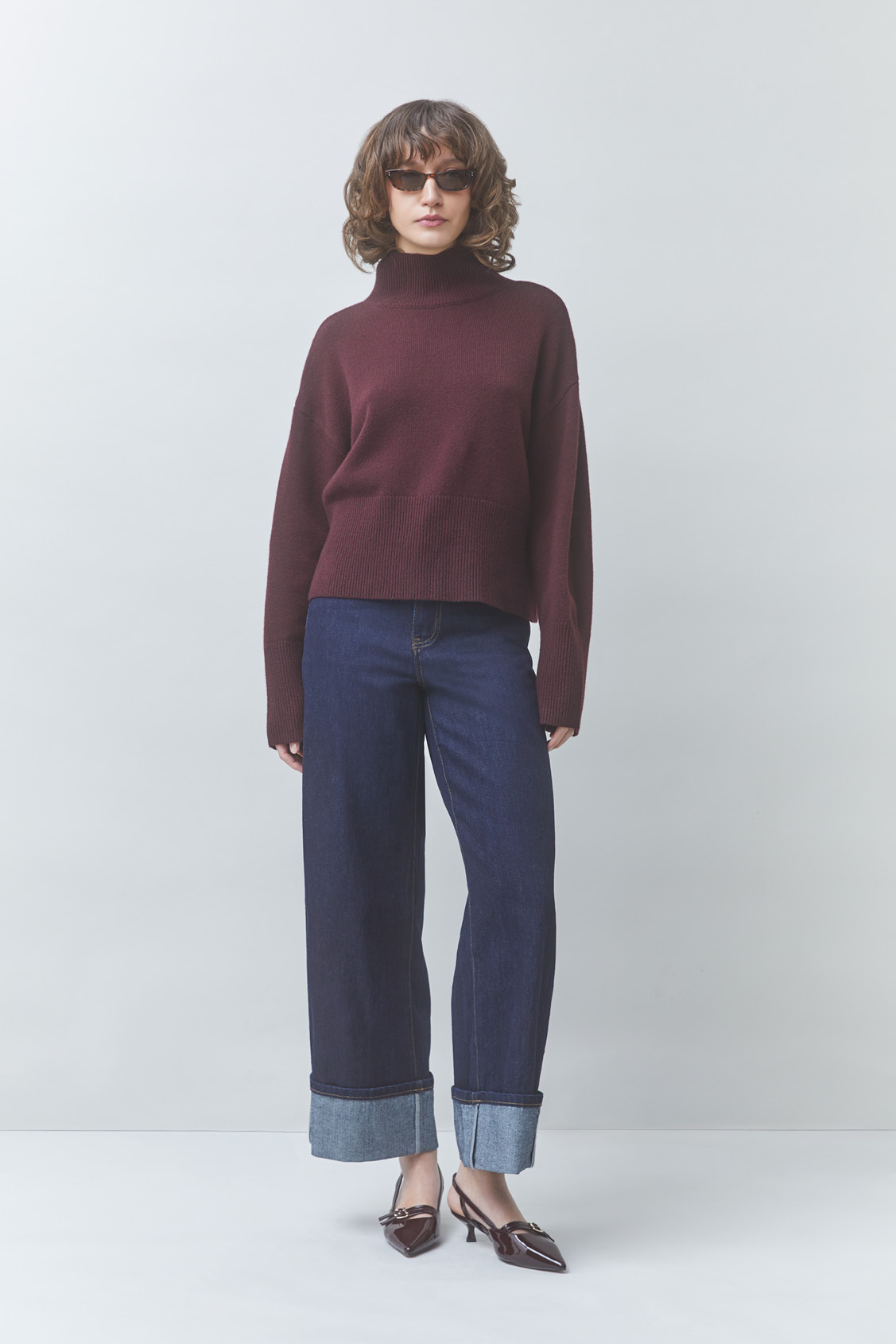 PINTO Plum wool jumper Plum