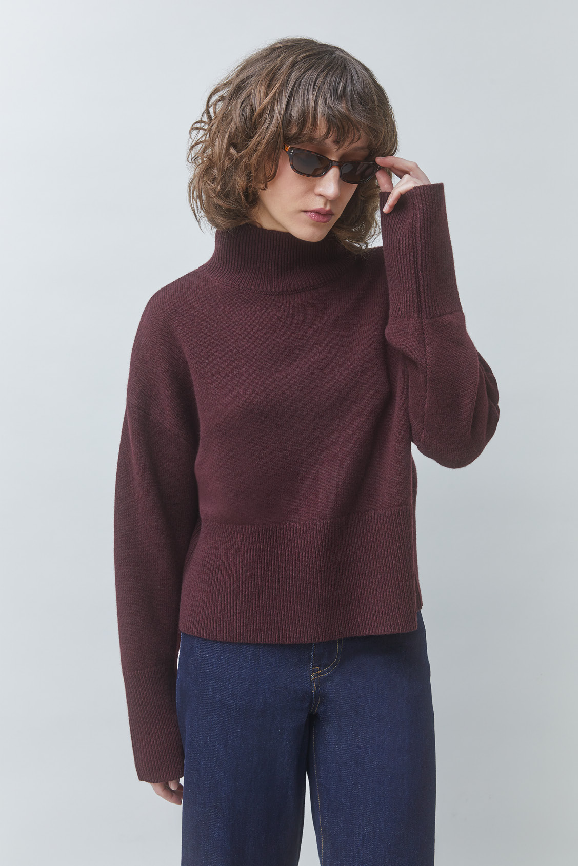 PINTO Plum wool jumper Plum