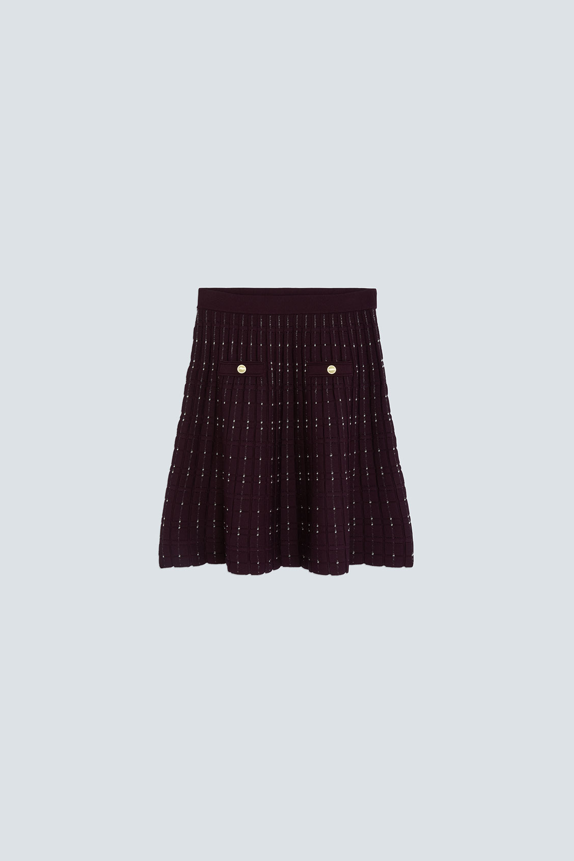 FRADELA Fancy short skirt Plum
