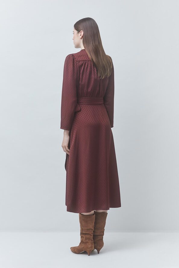 CIPRI Satin wrap dress