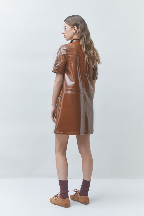CORA Short vinyl dress