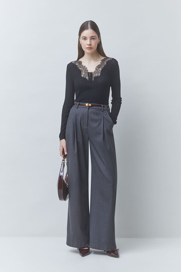 JAYCE Striped darted pants