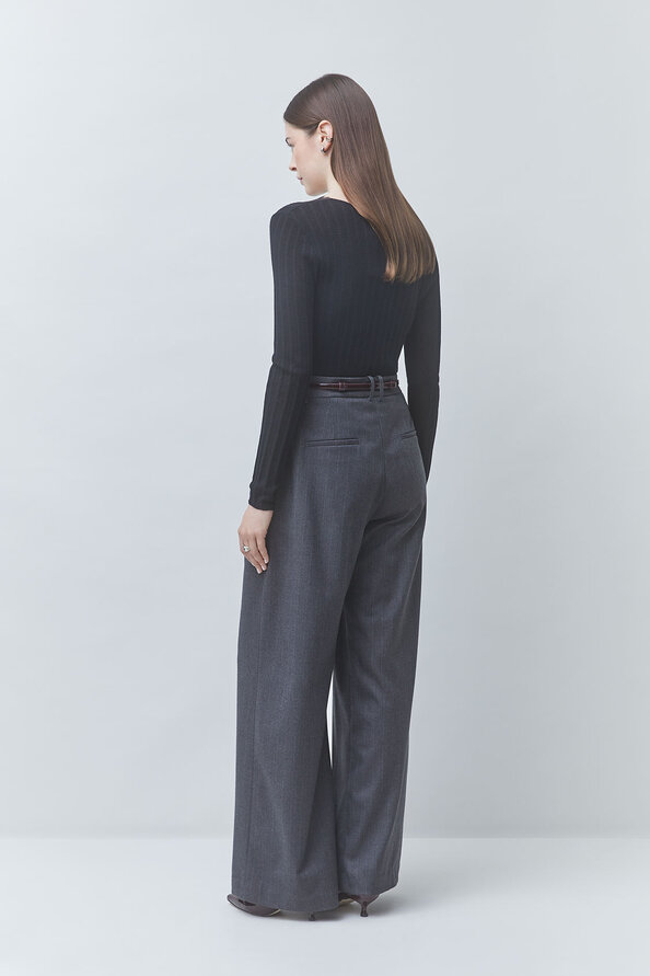 JAYCE Striped darted pants