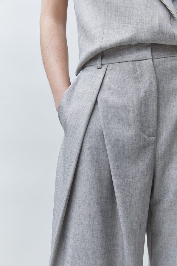 JEEZGC Pleated suit pants