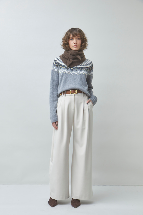 JAPAN Wide-leg pleated pants
