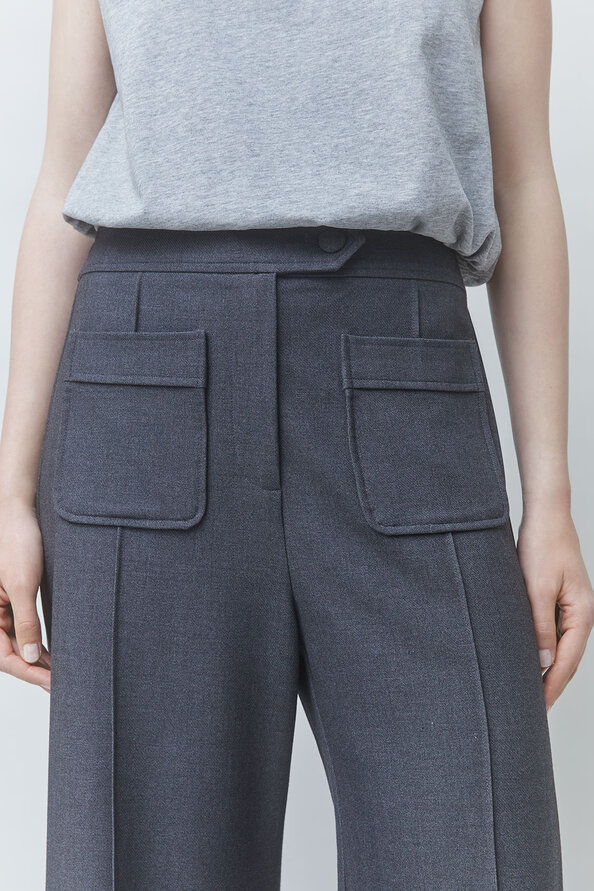 JERRY Carbon wide-leg pants