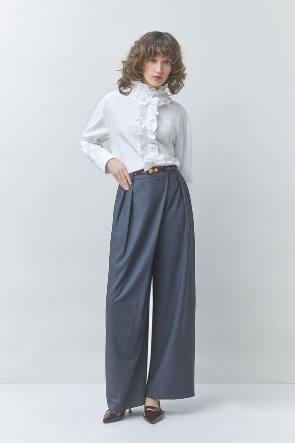 JUPITER Wide-leg pants with draped details