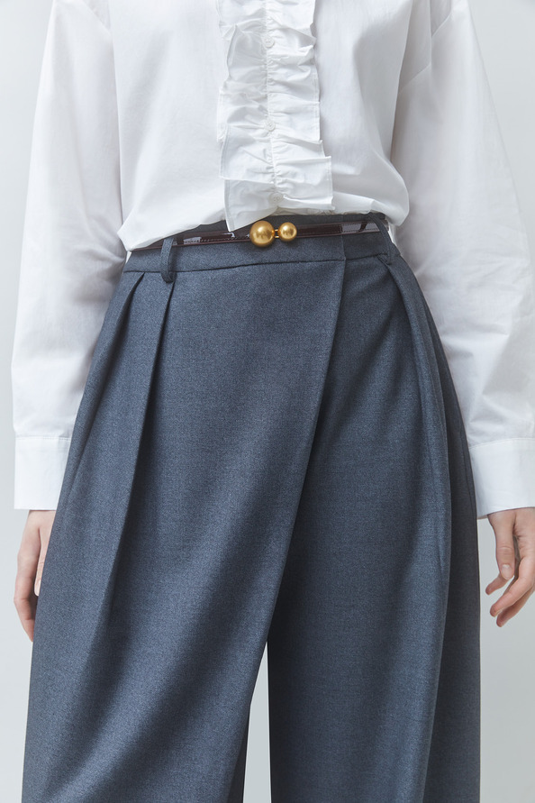JUPITER Wide-leg pants with draped details