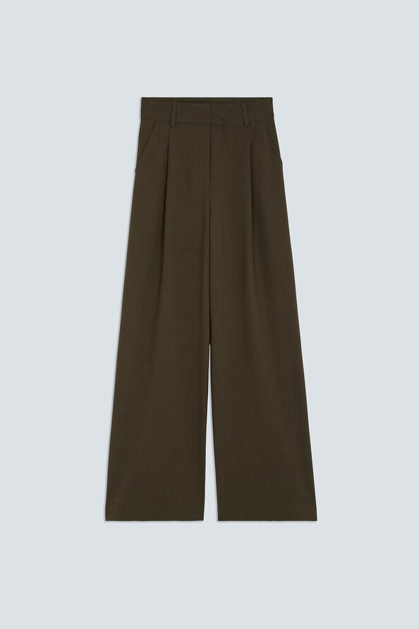 JONAS Taupe pleated suit pants
