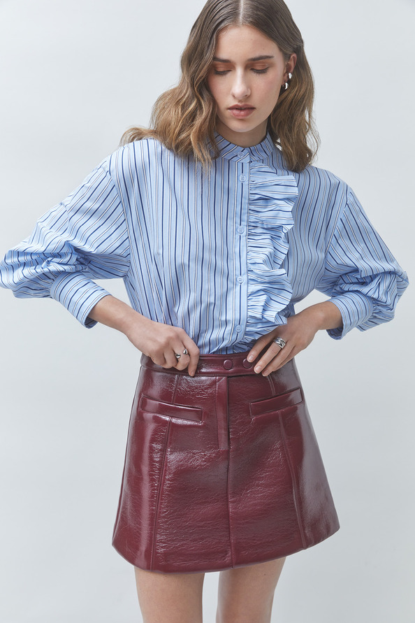 FIRE Short vinyl skirt