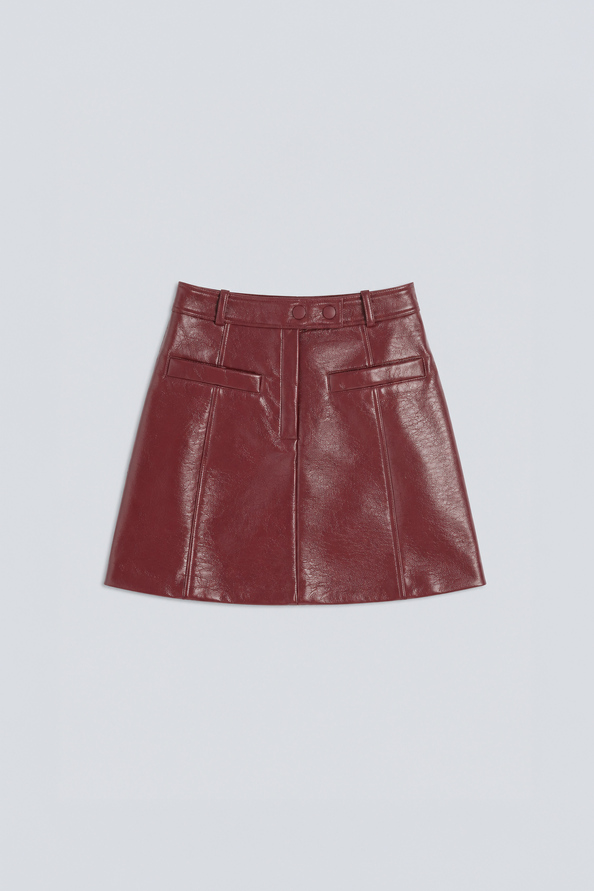FIRE Short vinyl skirt