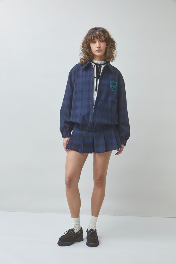 FAMOUS Short checked skirt