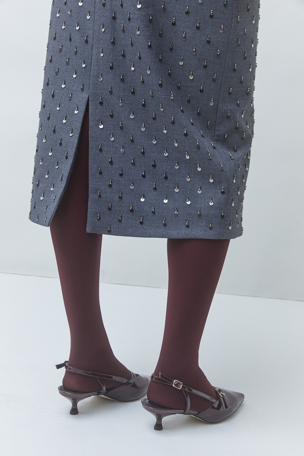 FOLLOW Fancy tailored midi skirt