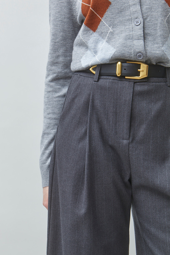 BILL Striped high-waisted bermuda shorts