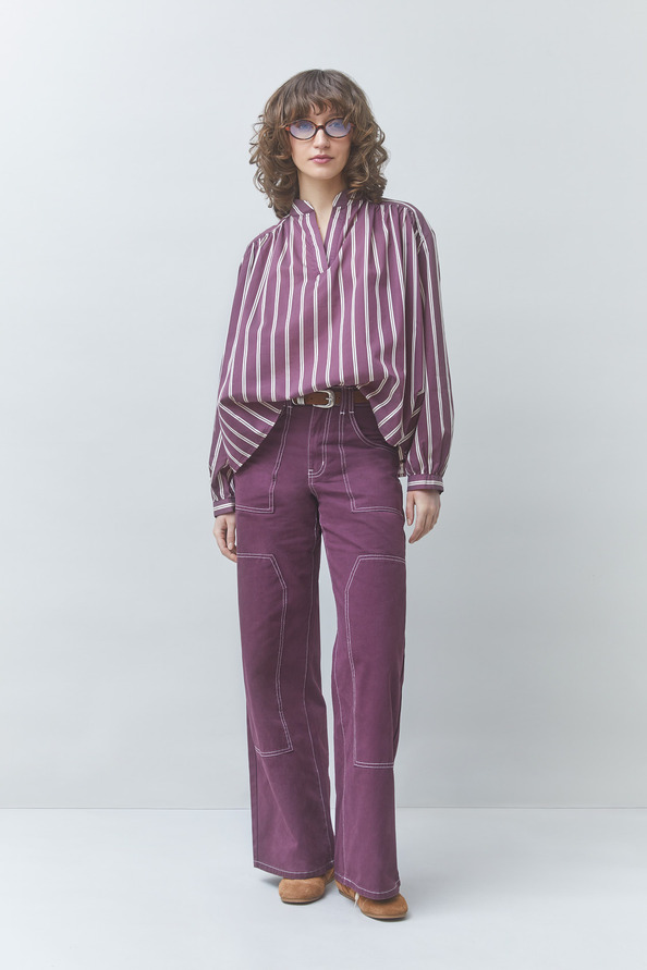 LORENS Oversized striped blouse