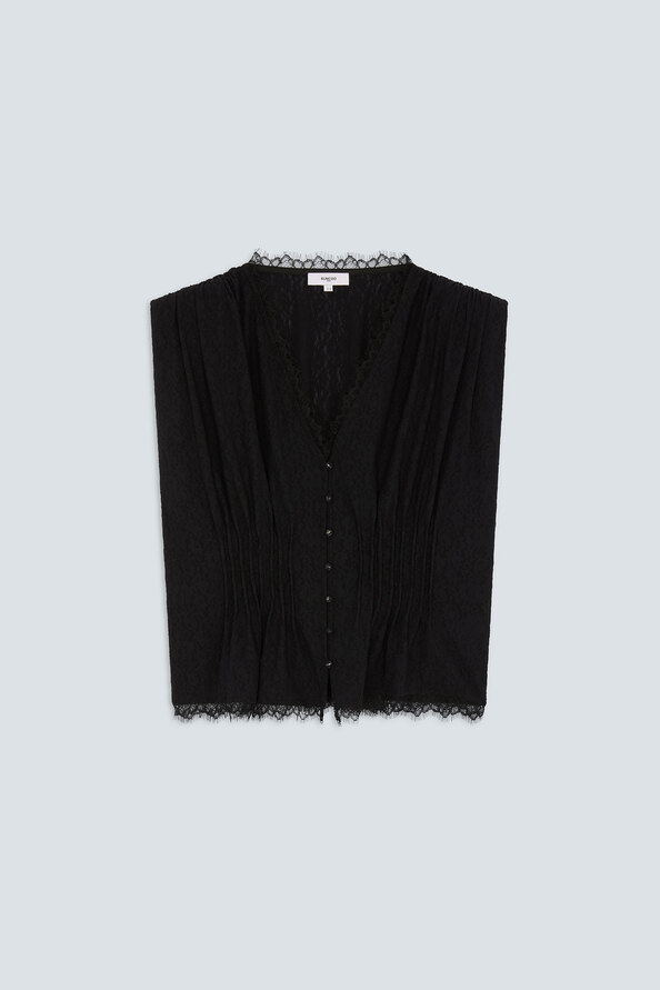 LAST Sleeveless lace blouse