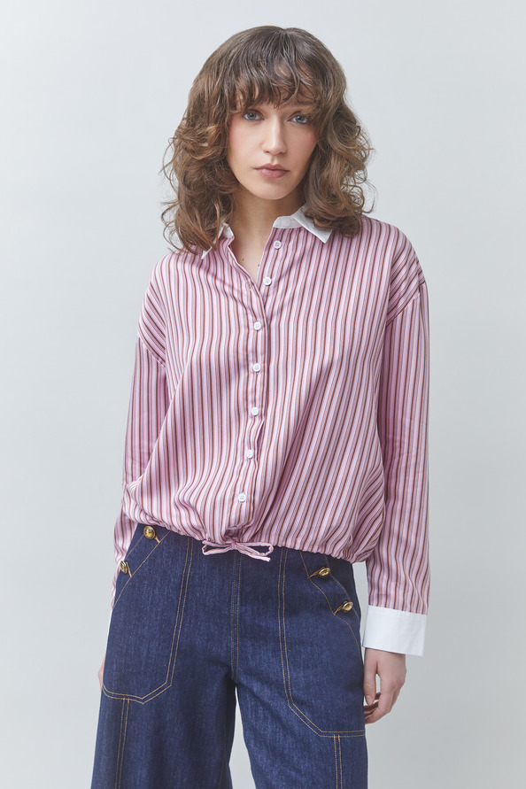 LAKE Two-tone striped shirt