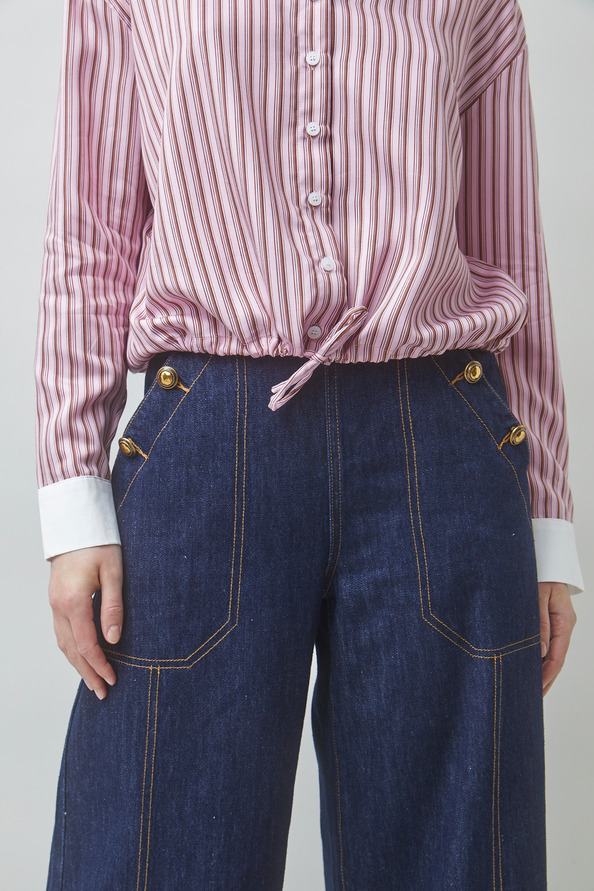 LAKE Two-tone striped shirt