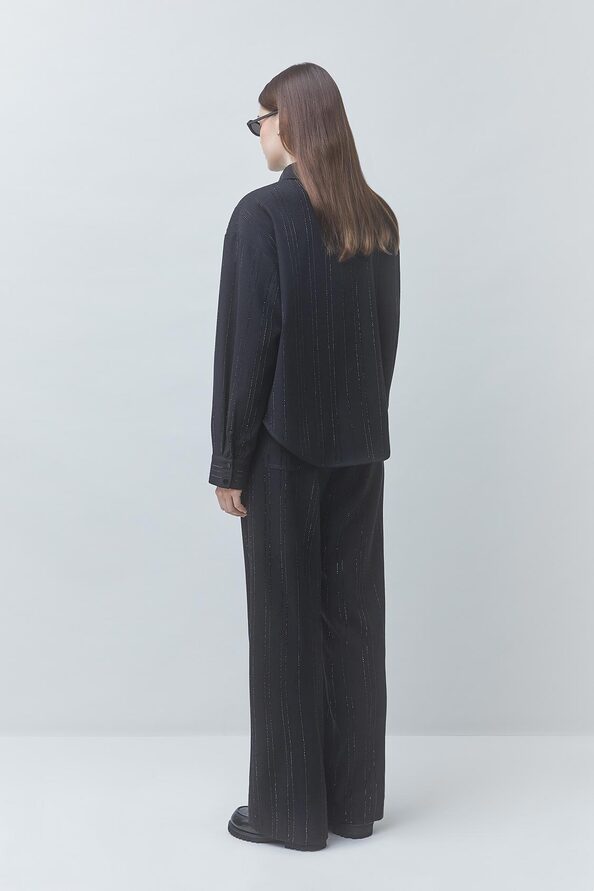 LOYAL Fancy shirt with black rhinestone details